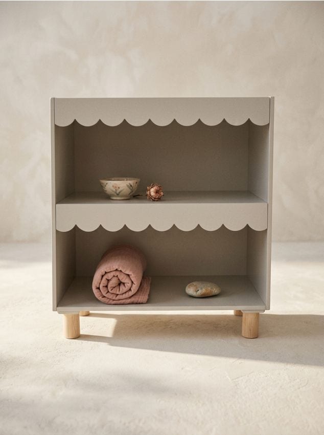 Sinsay - Raft pentru copii cu două niveluri cu finisaj ondulat - nude