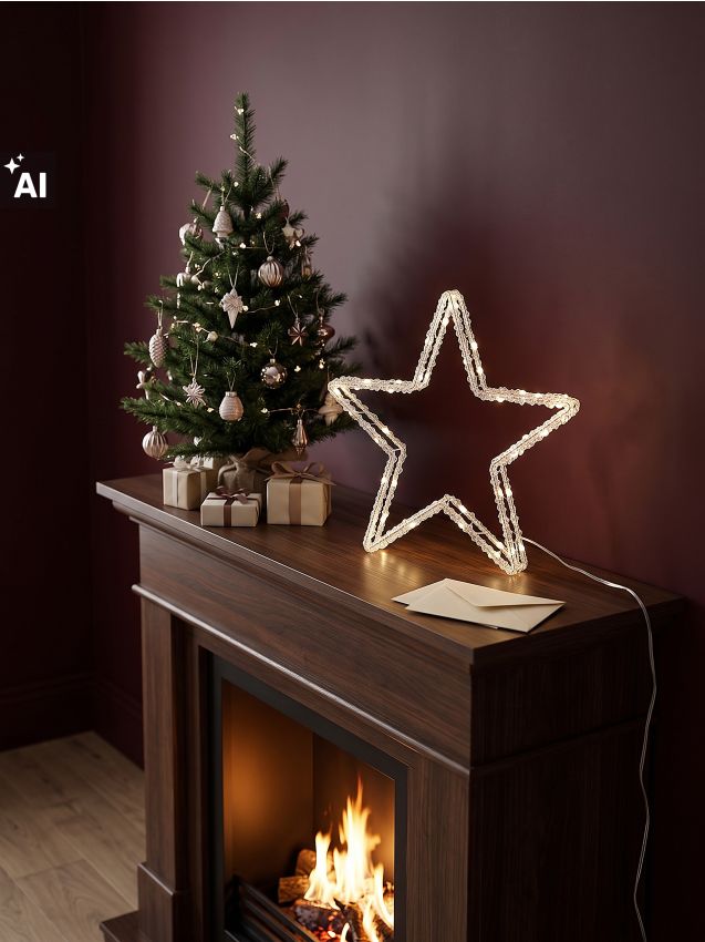 Sinsay - Decorațiune LED în formă de stea - alb