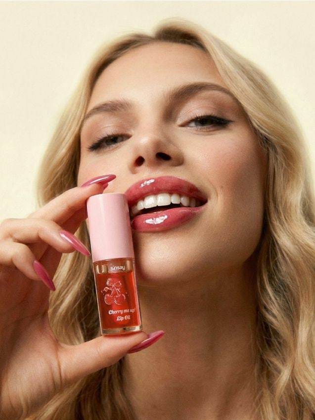 Sinsay - Ulei pentru buze Cherry Me Up! - roz-aprins