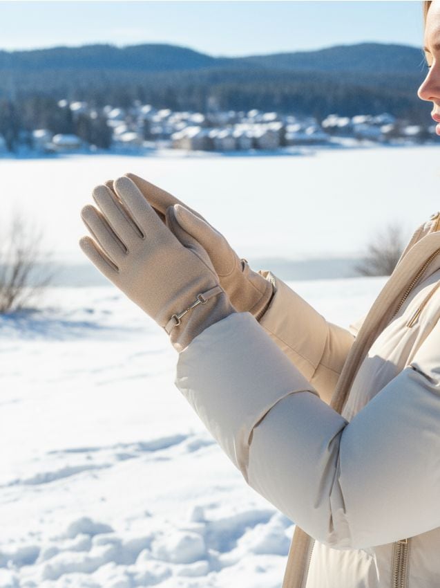 Sinsay - Rukavice - béžová