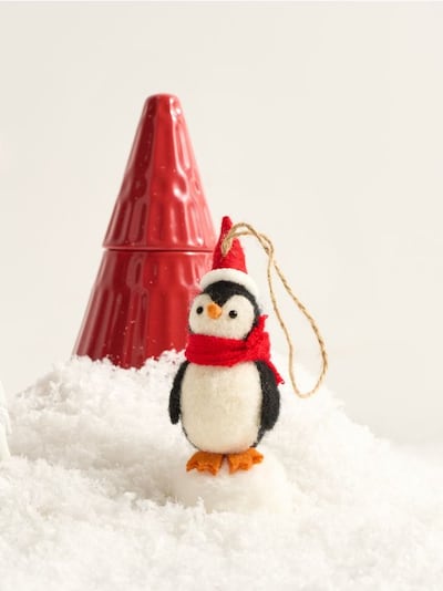 Kalėdinė pakabinama dekoracija pingvino formos