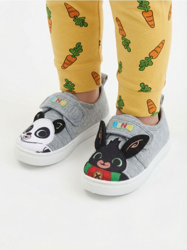 Sinsay - Teniși cu aplicații 3D Bing - gri-închis