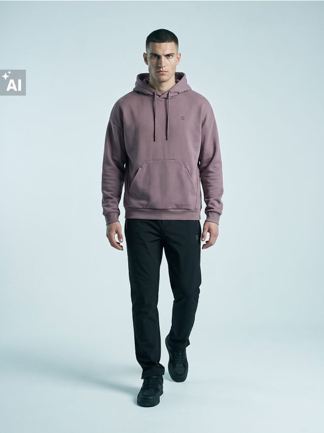 Sinsay - Hanorac cu bumbac SNSY PERFORMANCE - mov