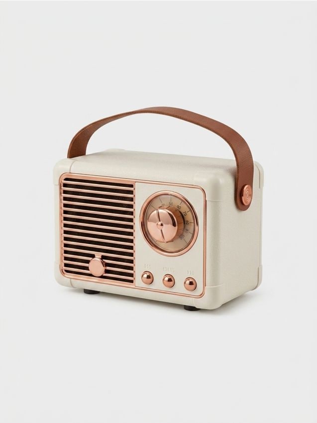 Sinsay - Boxă portabilă în formă de radio - nude
