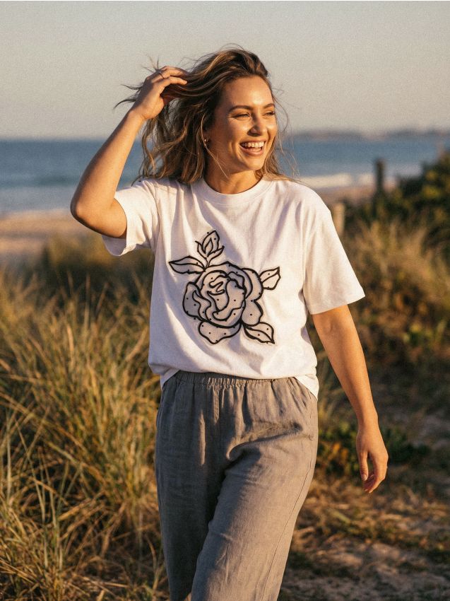 Sinsay - Tricou cu imprimeu - alb