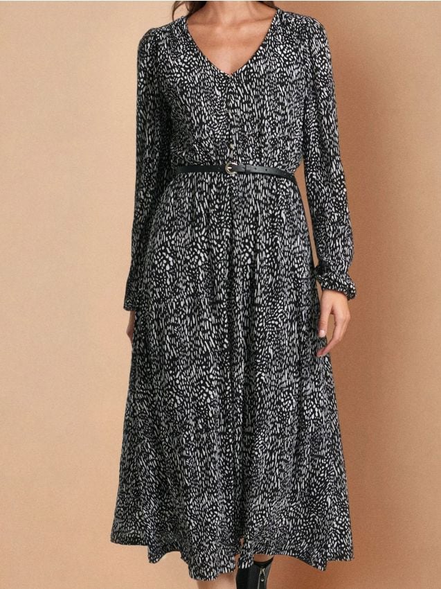 Sinsay - Rochie Cu Curea - multicolor