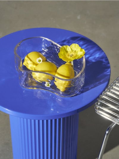 Dekorativní skleněný tác