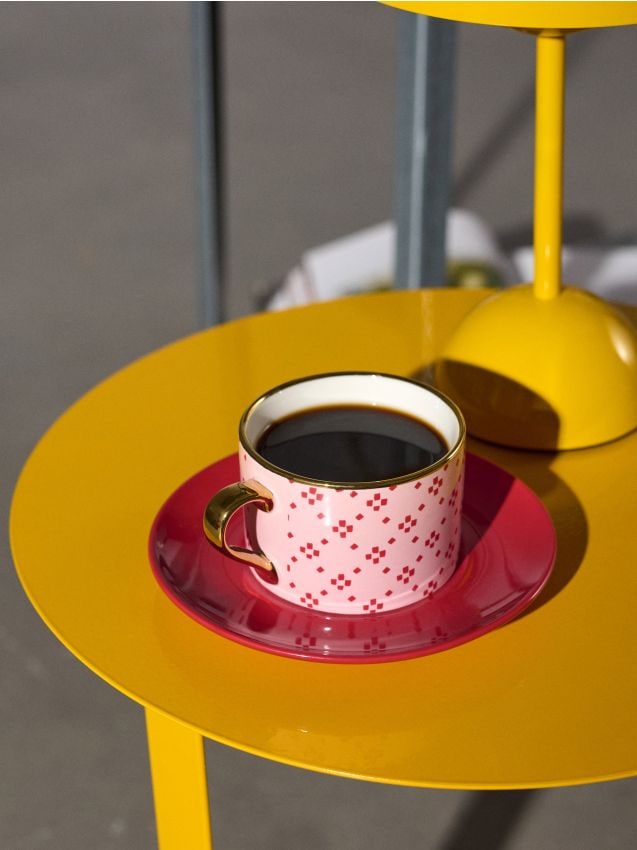 Sinsay - Šálka s podšálkou - ružová