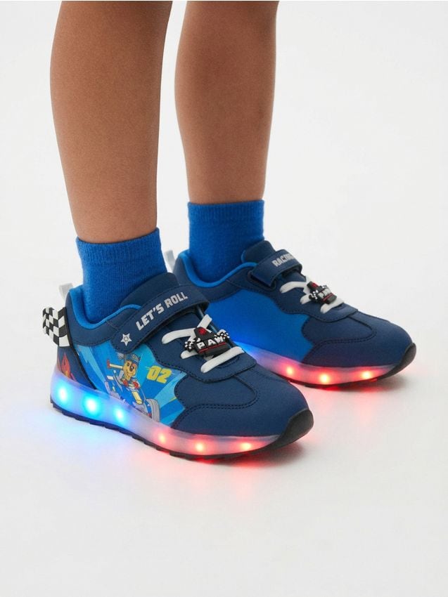 Sinsay - Adidași cu talpă luminată cu LED PAW Patrol - bleumarin