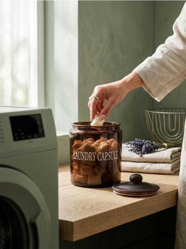 Sinsay - Recipient pentru detergentul capsule - maro-închis