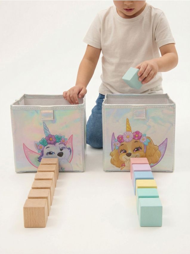 Sinsay - Coșuri pliabile de depozitare 2 pack - multicolor