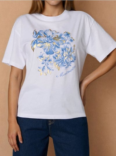 Ohlapna majica s potiskom