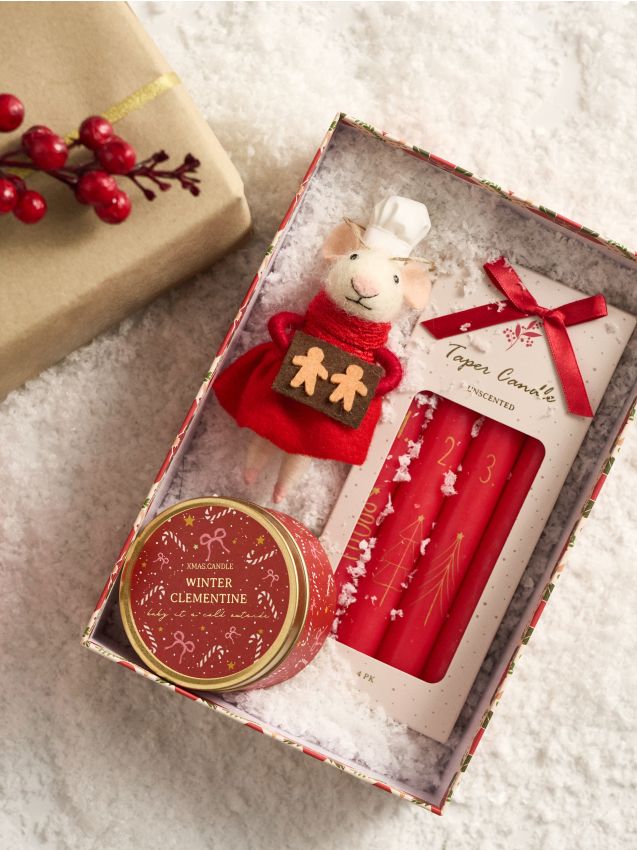 Sinsay - Vianočná dekorácia v tvare myši - červená