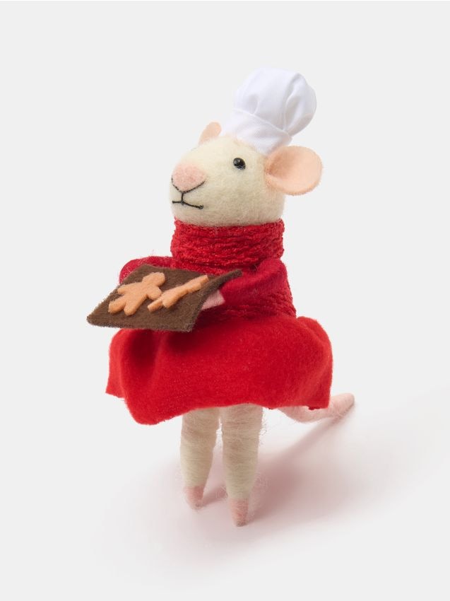 Sinsay - Vianočná dekorácia v tvare myši - červená