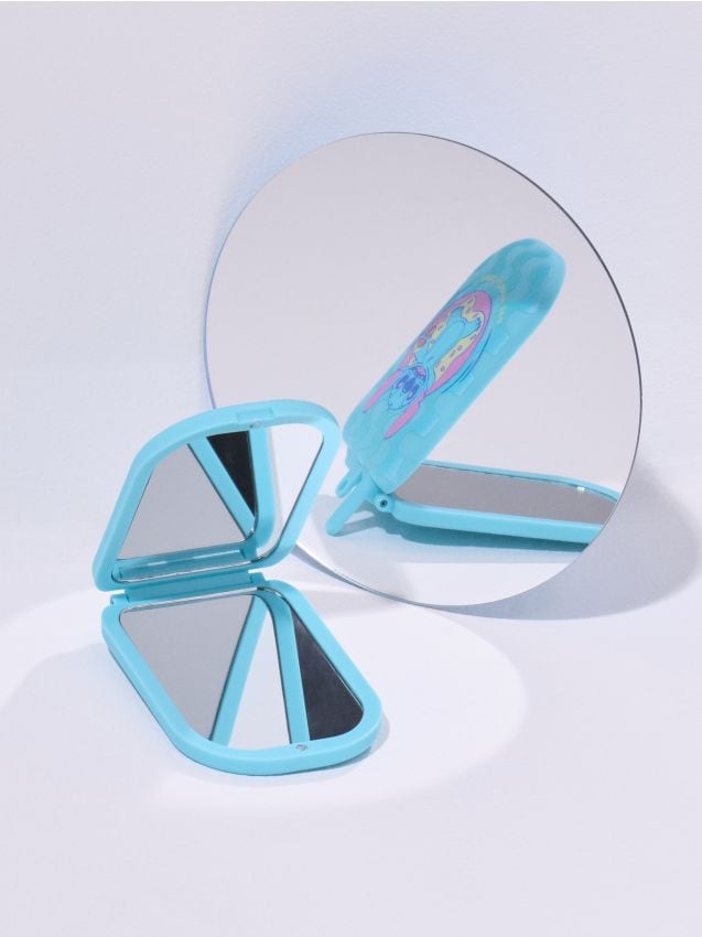 Sinsay - Oglindă compactă pliabilă Lilo & Stitch - light blue