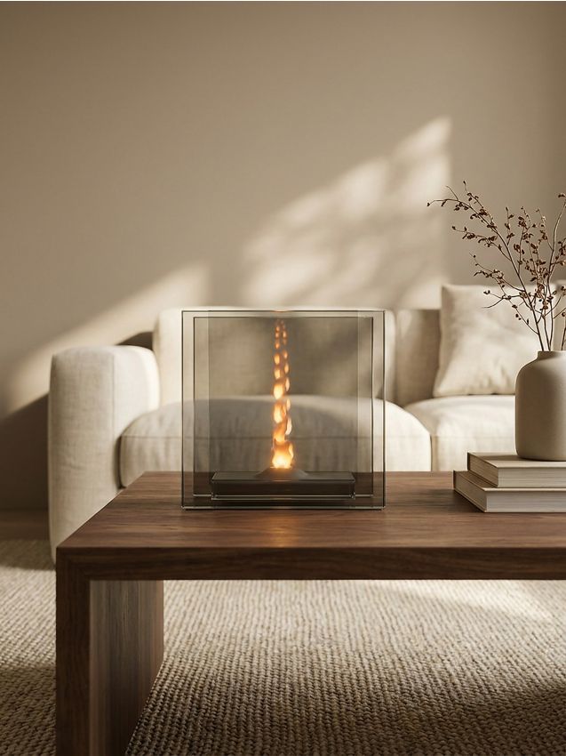 Sinsay - Lampă decorativă LED cu efect de flacără - negru