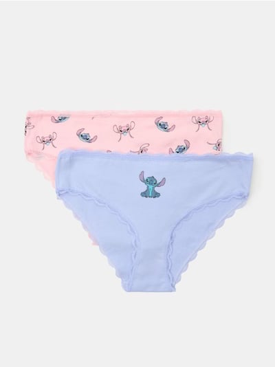 2 pamutban gazdag bugyi Stitch