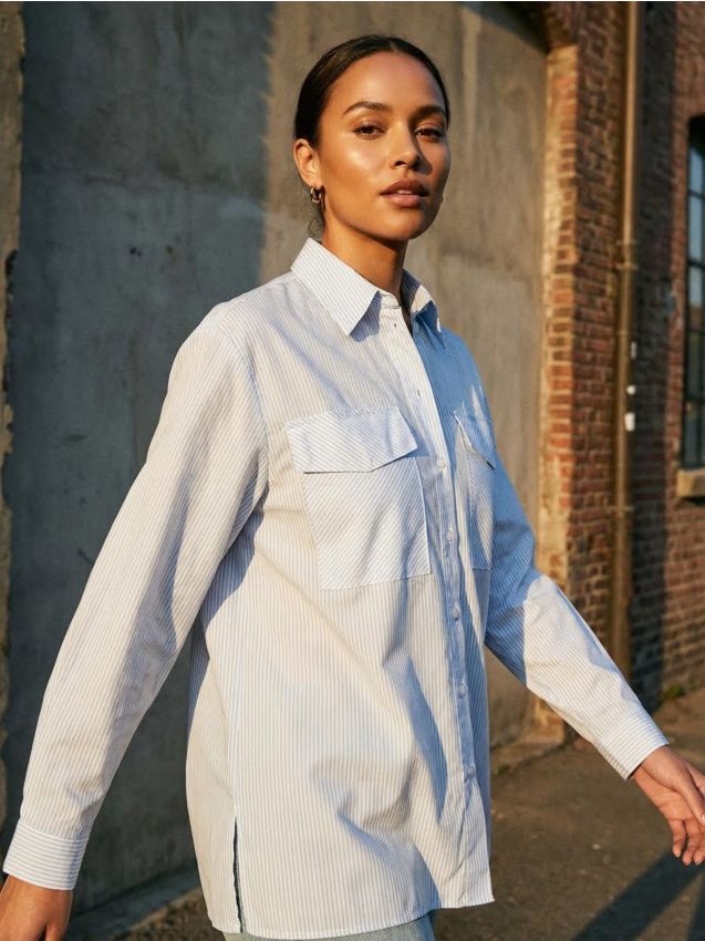 Sinsay - Cămașă cu buzunare - multicolor