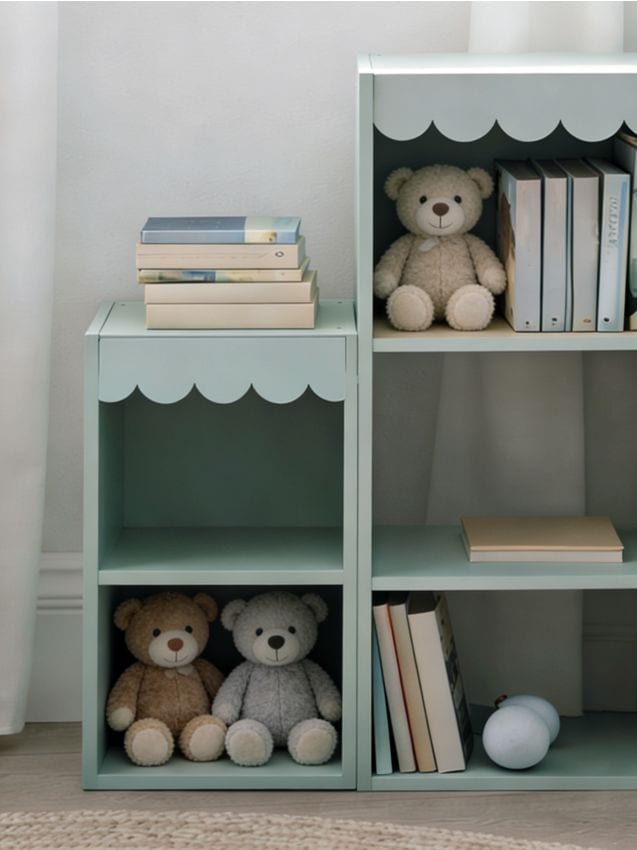 Sinsay - Poliță de sine stătătoare cu nișă decorativă - verde-închis