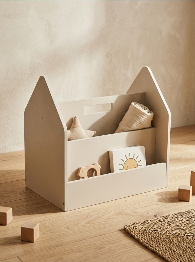 Sinsay - Raft portabil pentru cărți cu mâner - nude