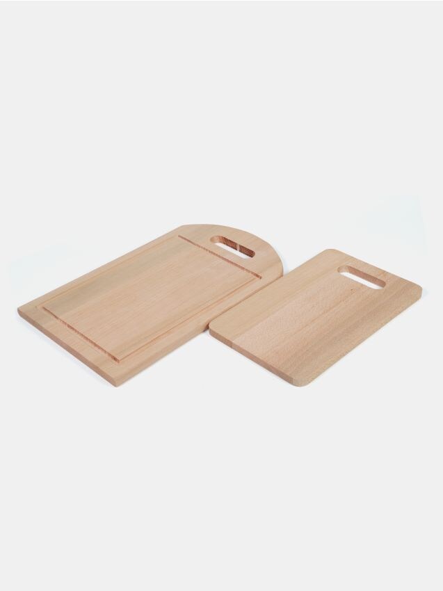 Sinsay - Deski do krojenia 2 pack - beżowy