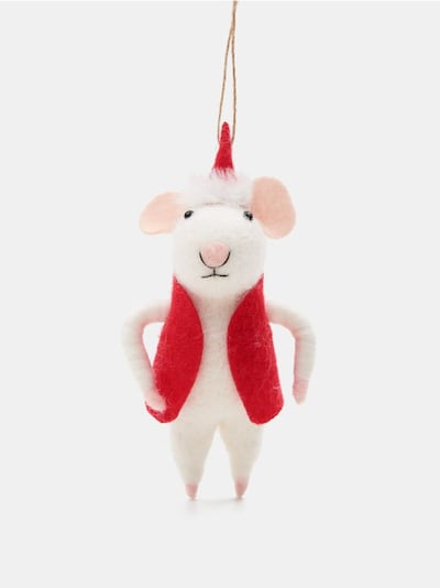 Vánoční dekorace ve tvaru myši