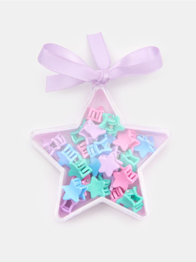 Sinsay - Agrafe de păr colorate în ambalaj decorativ 24 pack - multicolor