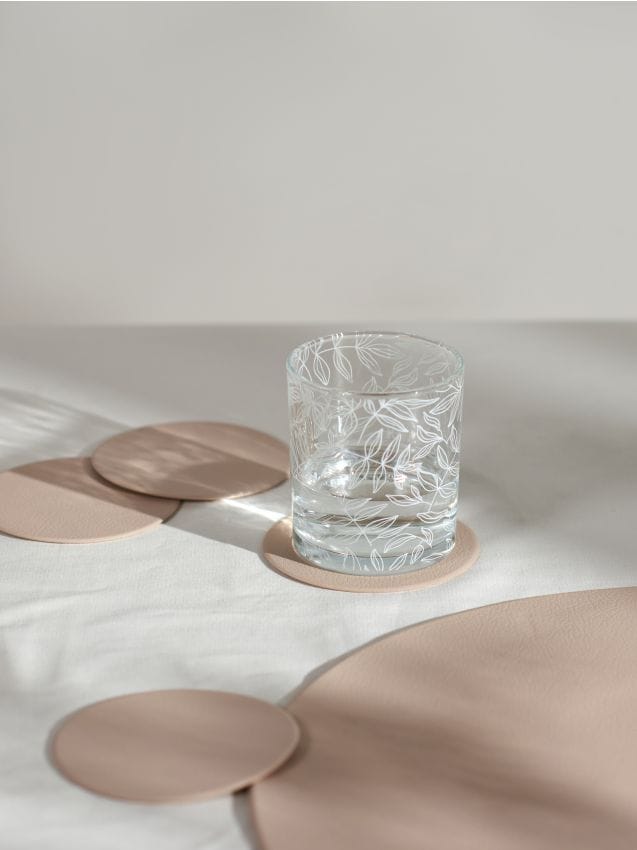 Ikea 365+ – Confezione Da 4 Sottobicchieri In Sughero, Diametro 9 Cm, Portabicchieri Naturali
