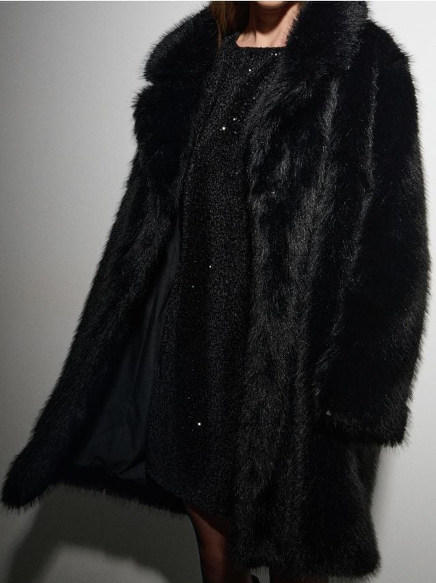 Sinsay - Kabát - čierna