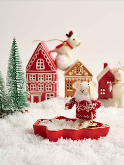 Božićna dekoracija u obliku miša