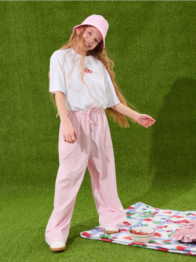 Sinsay - Pantaloni culotte cu dungi - multicolor