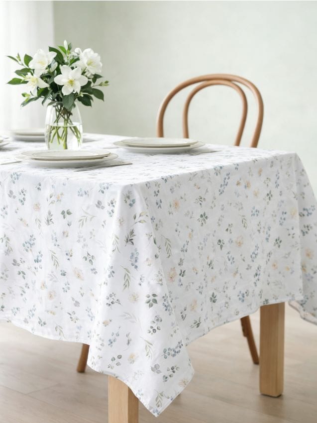 Sinsay - Față de masă cu motiv vegetal - verde