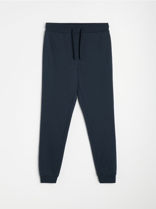 Sinsay - Pantaloni jogger slim fit - bleumarin