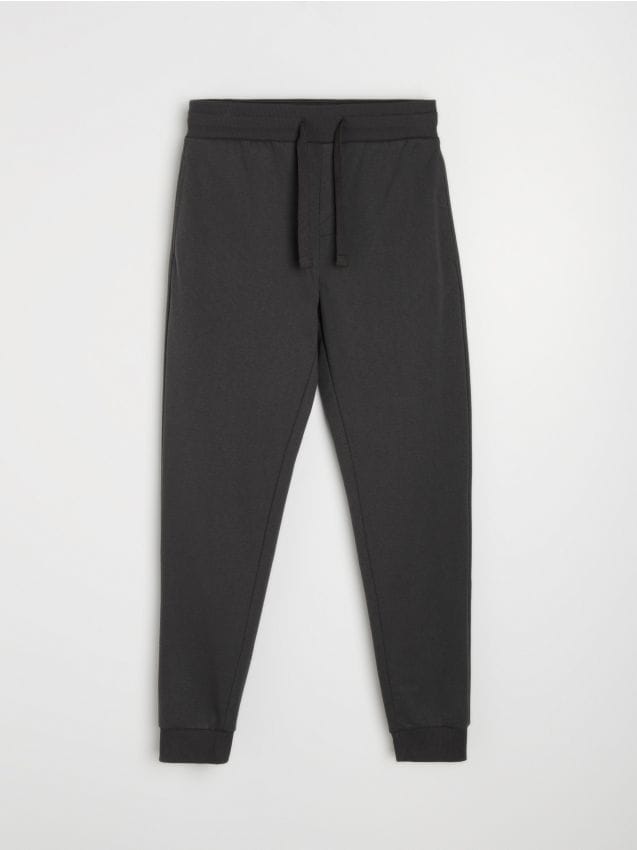 Sinsay - Pantaloni jogger slim fit - gri-închis