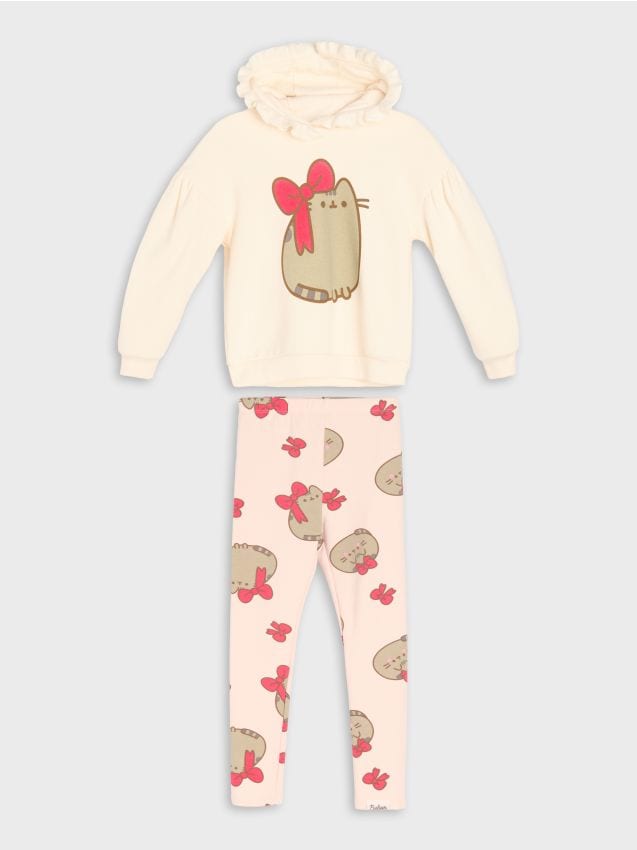 Sinsay - Compleu cu bluză sport și colanți Pusheen the Cat - multicolor