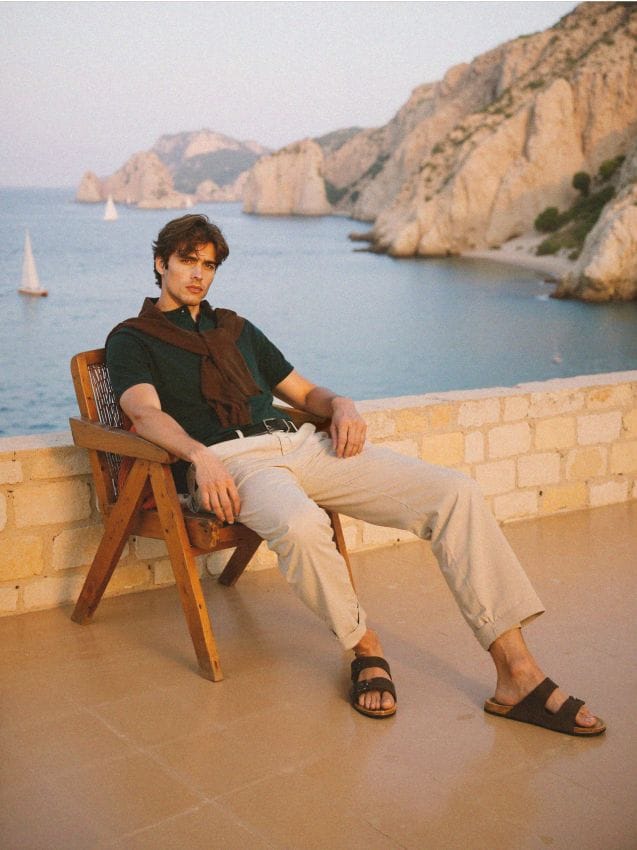 Sinsay - Tricou Polo - albastru-verzui