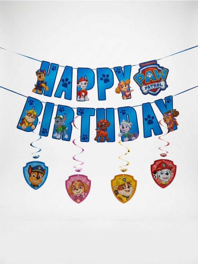 Sinsay - Set ghirlande de aniversare PAW Patrol 5 pack - multicolor