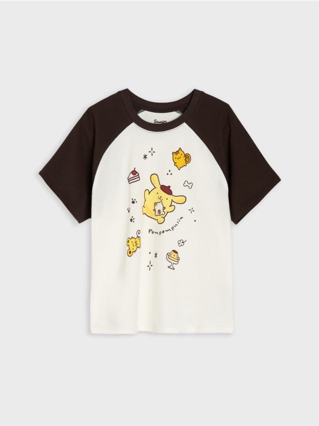 Sinsay - Tricou din bumbac cu imprimeu PomPomPurin - multicolor