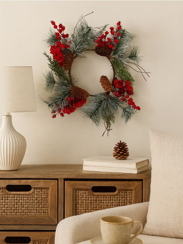 Sinsay - Dekoratívny vianočný veniec - viacfarebná