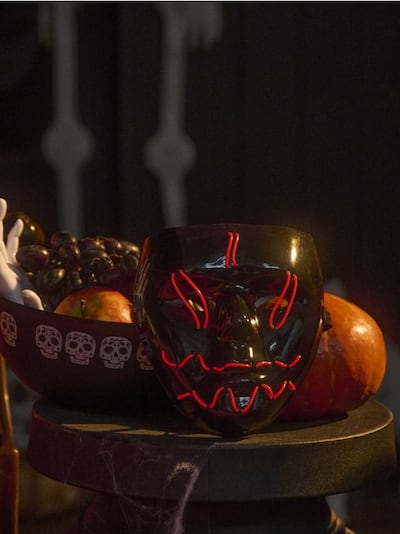 Maska za Halloween s LED svjetlima