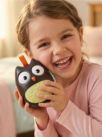 Kõikumismänguasi öökulli kujuga