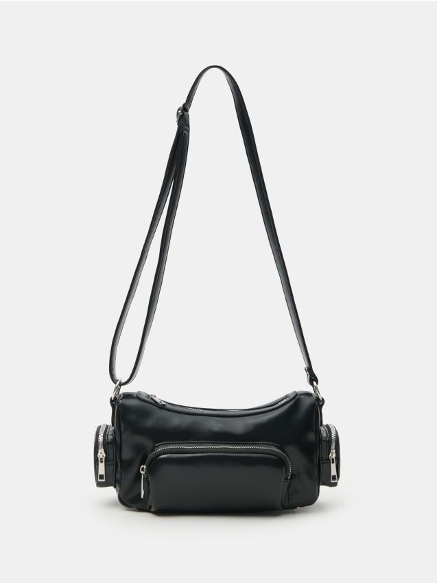 Sinsay - Crossbody kabelka z umelej kože - čierna