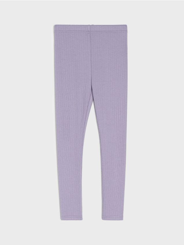 Sinsay - Colanți cu nervuri - violet-închis