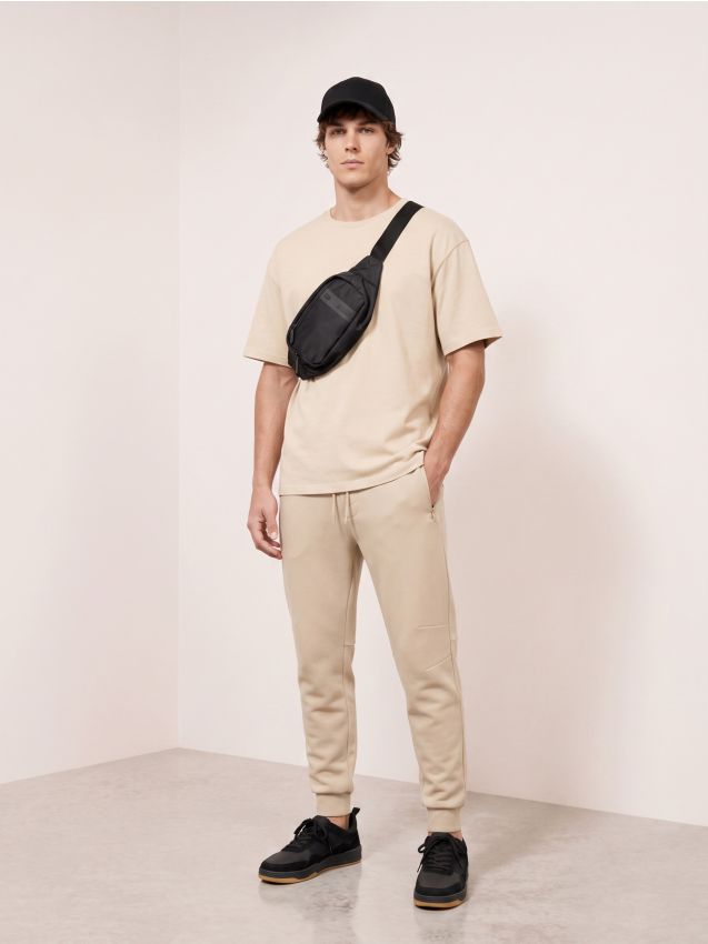 Sinsay - Pantaloni de trening tip jogger - bej