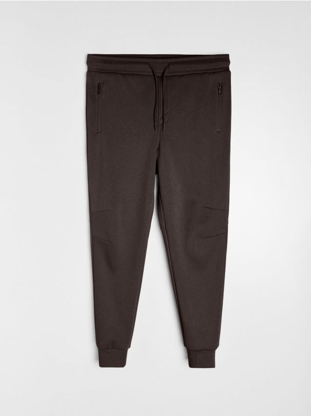 Pantaloni jogger in felpa - marrone polveroso