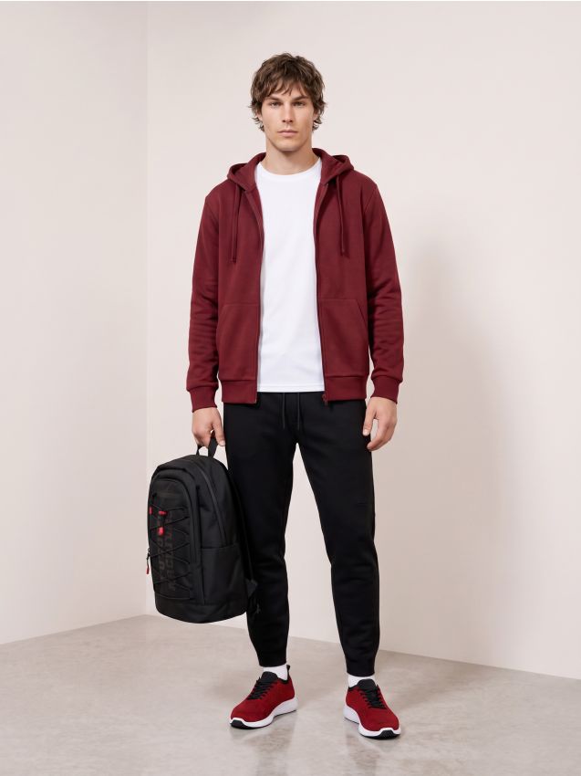 Sinsay - Pantaloni de trening tip jogger - negru