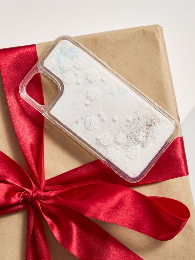 Sinsay - Puzdro na iPhone 15 so zimným motívom - biela