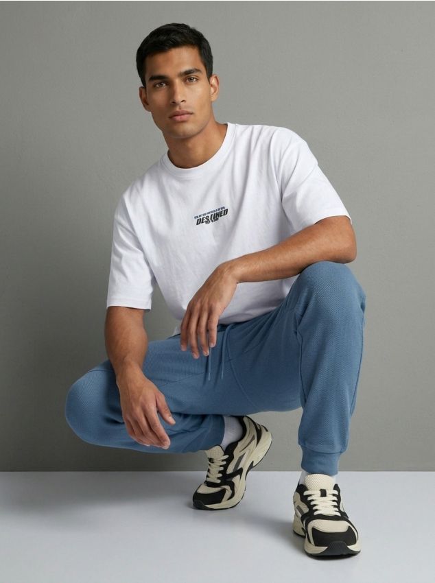 Pantaloni da tuta regular fit - grey blue