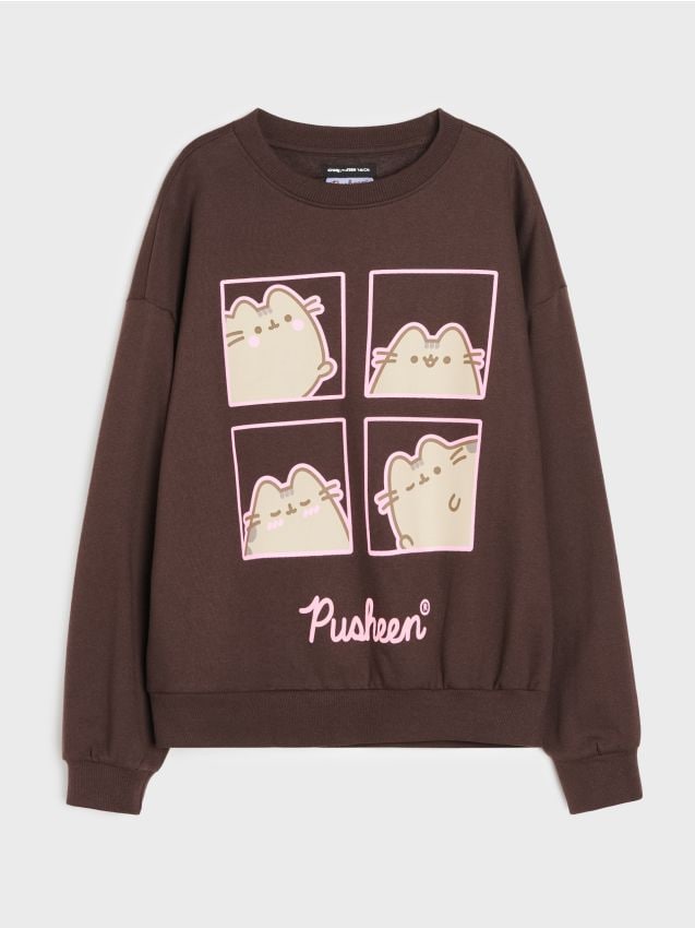 Sinsay - Oversize gornji dio trenirke okruglog izreza s printom Pusheen