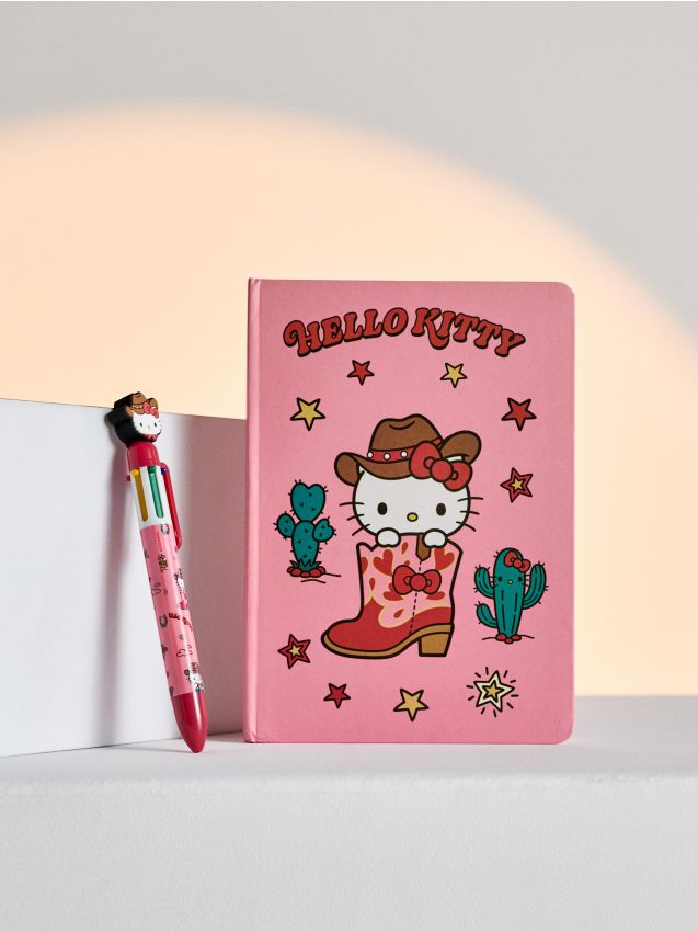 Set: blocco note e penna 2 pack Hello Kitty - rosso